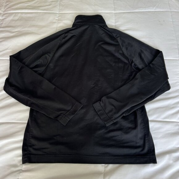 Vintage 90s Y2K Nike Mens Medium Full Zip Training Jacket Black White Striped - Picture 7 of 8